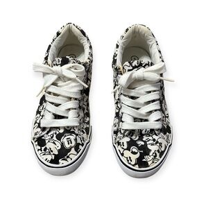 Disney Mickey Mouse Black White Women's Tennis Shoes Size 8